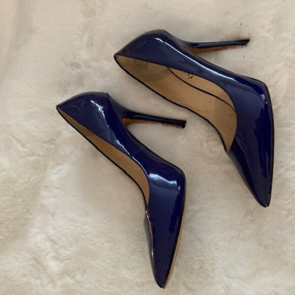 Boutique 9 Women's Blue Patent Leather High Heel Pumps (Pre Owned) - Picture 2 of 3
